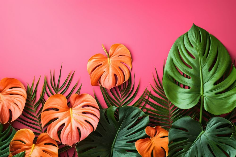 Plant backgrounds tropics leaf. AI generated Image by rawpixel.