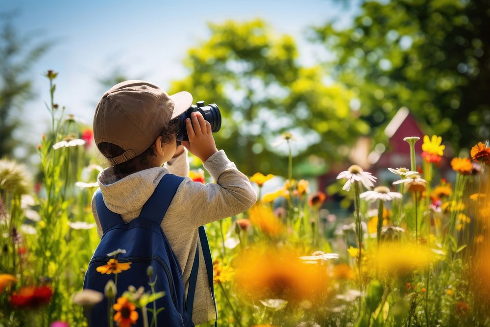 Photography curiosity standing holding. AI generated Image by rawpixel.