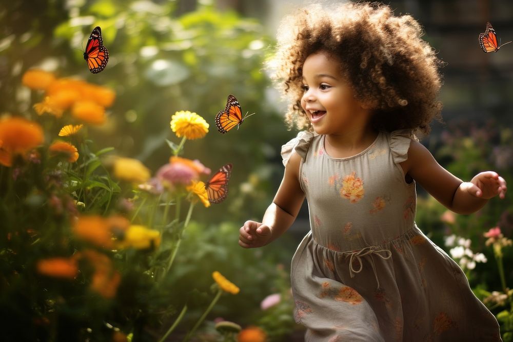 Flower nature child photography.