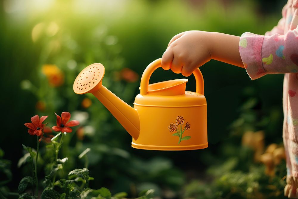 Gardening outdoors holding freshness. 