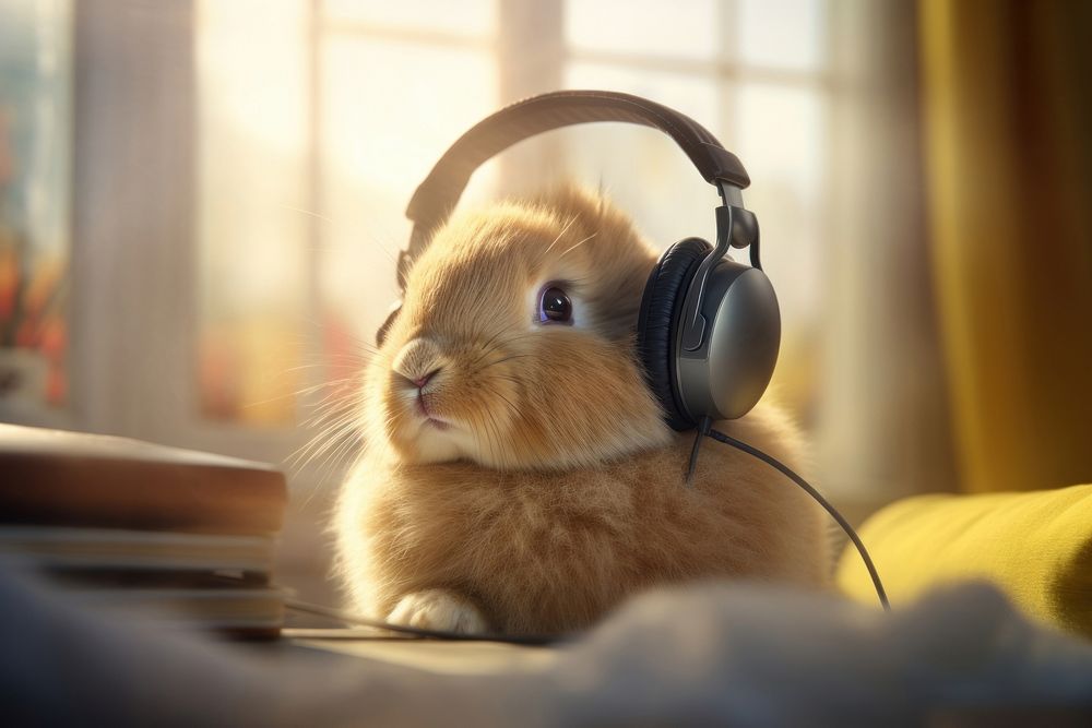 Headphones animal headset mammal. 