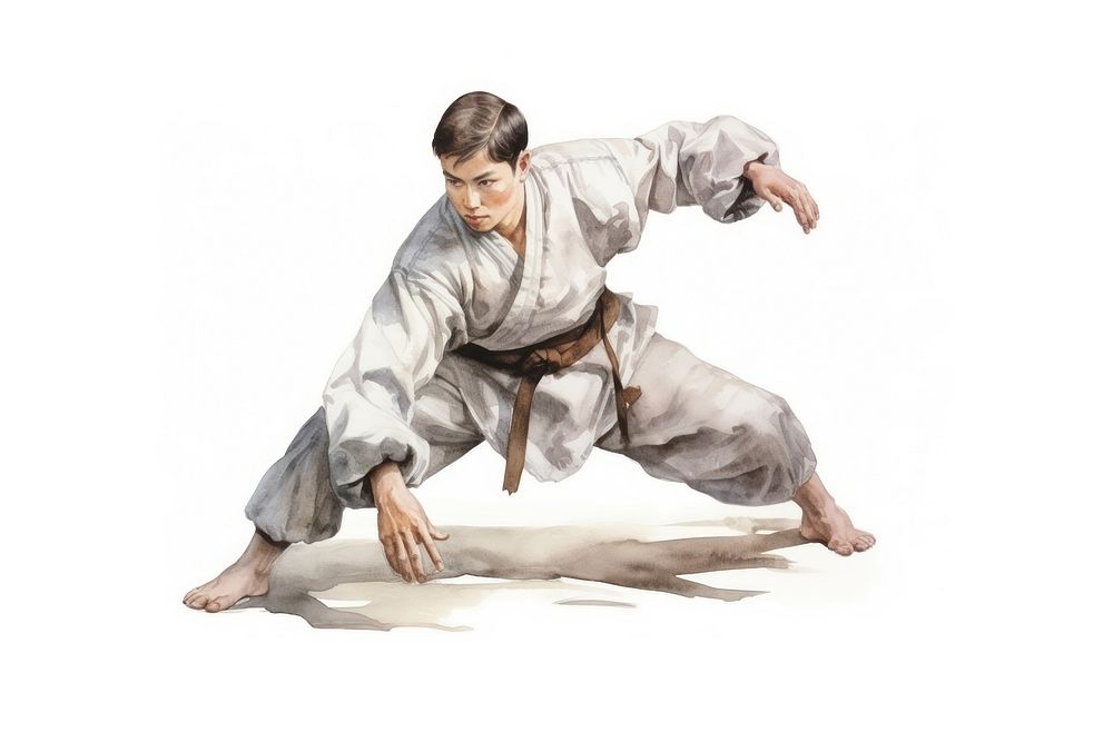 Sports karate adult judo. AI generated Image by rawpixel.