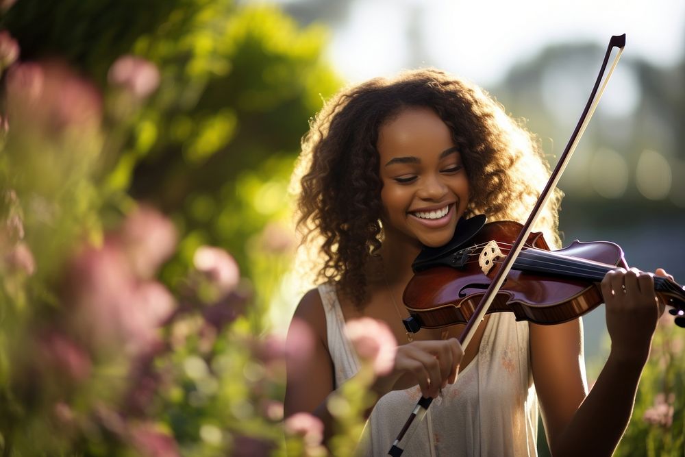 Violin music musician standing. AI generated Image by rawpixel.