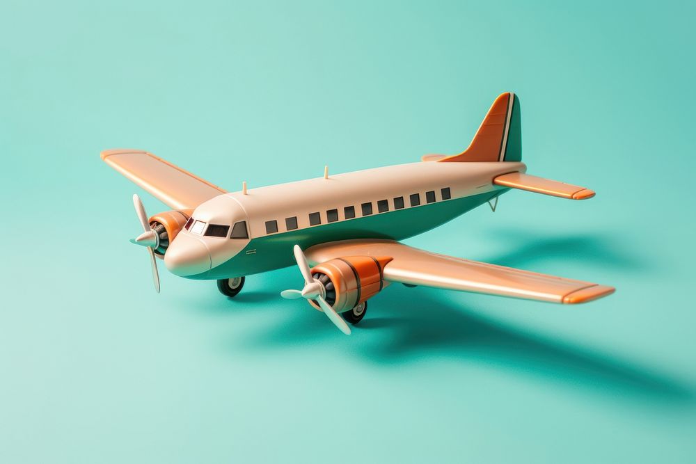 Airplane aircraft airliner vehicle. AI generated Image by rawpixel.