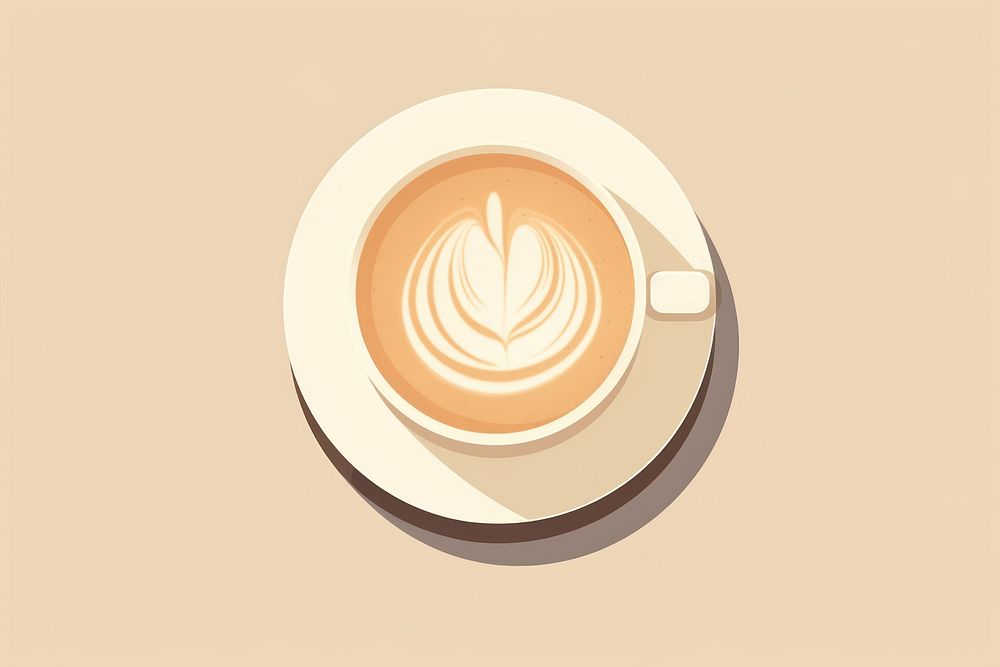 Coffee latte drink cup. AI generated Image by rawpixel.