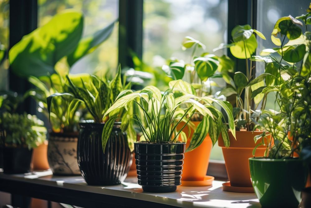 Plant windowsill houseplant terracotta. 