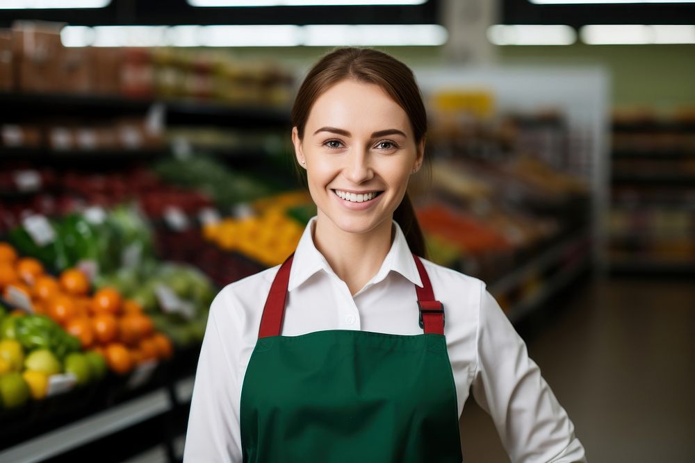 Supermarket entrepreneur consumerism greengrocer. AI generated Image by rawpixel.