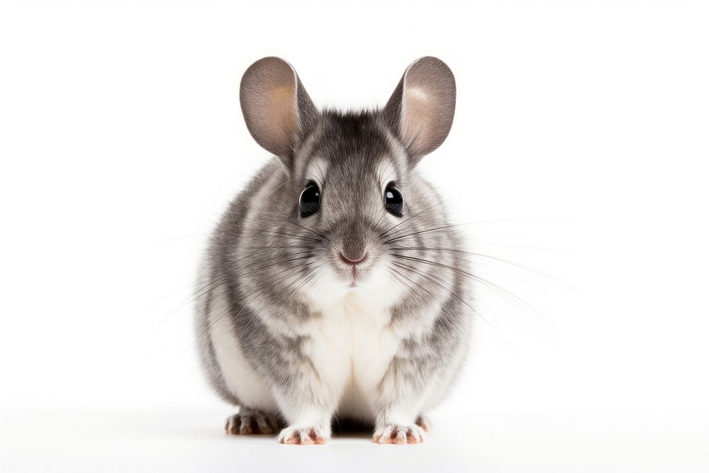 Chinchilla animal rodent mammal. AI generated Image by rawpixel.