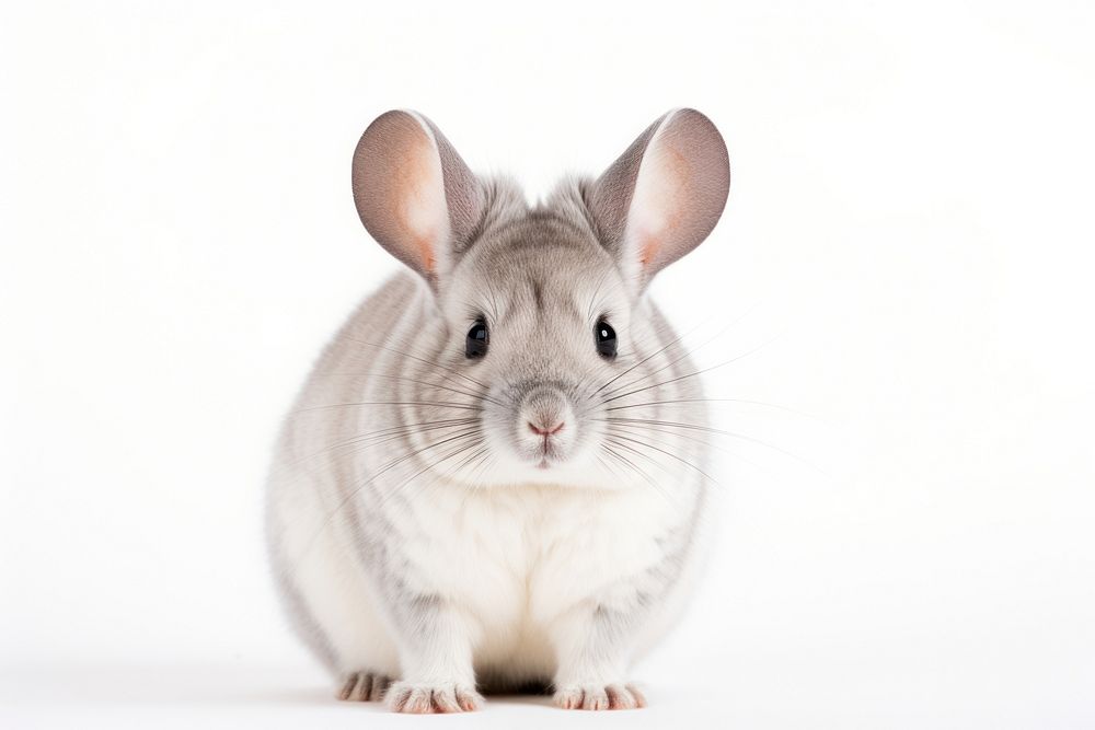 Chinchilla animal rodent mammal. AI generated Image by rawpixel.