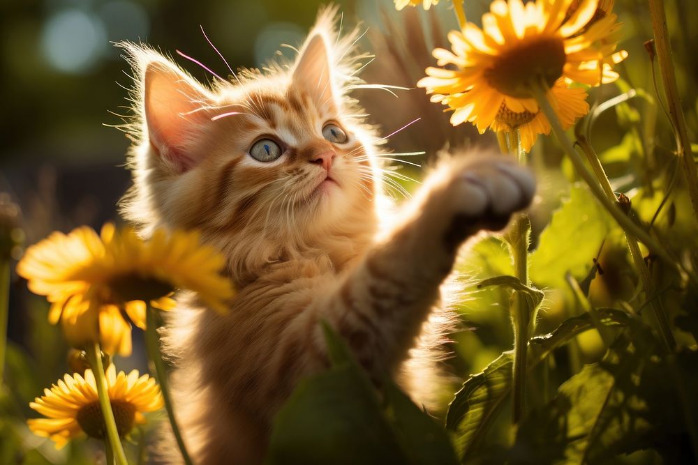 Flower outdoors animal mammal.