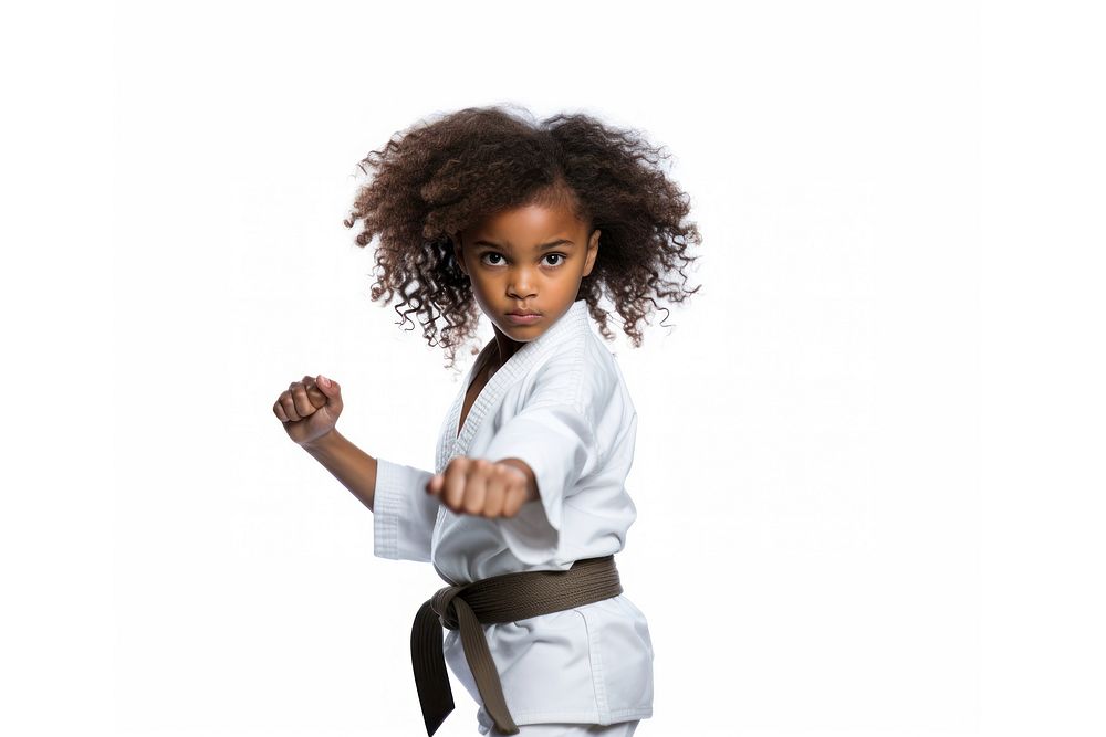 Karate sports child girl. AI generated Image by rawpixel.