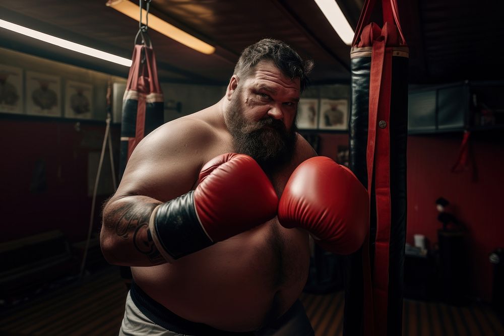 Punching boxing sports adult. AI generated Image by rawpixel.