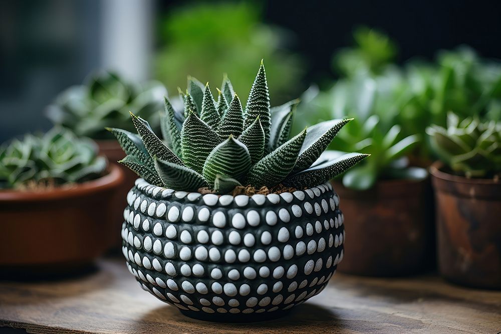 Plant aloe pot houseplant. AI generated Image by rawpixel.
