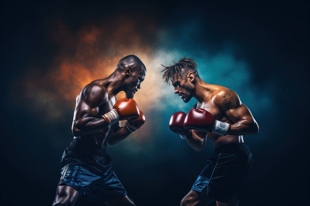 Punching boxing sports adult. AI generated Image by rawpixel.