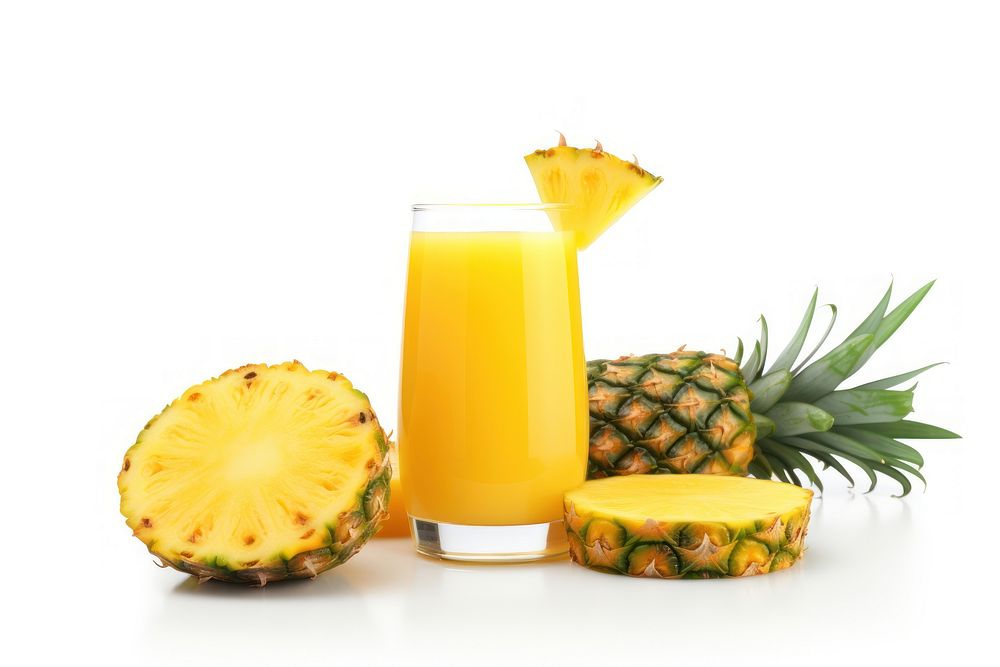 Pineapple juice fruit drink. AI generated Image by rawpixel.