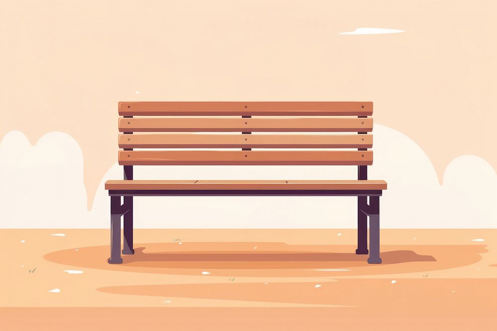Bench furniture architecture tranquility. AI generated Image by rawpixel.