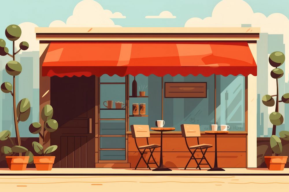 Restaurant furniture chair cafe. AI generated Image by rawpixel.