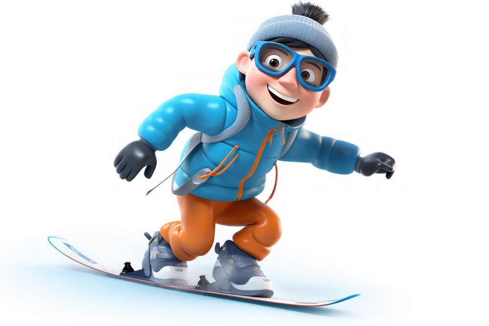 Snow snowboarding glasses cartoon. AI generated Image by rawpixel.