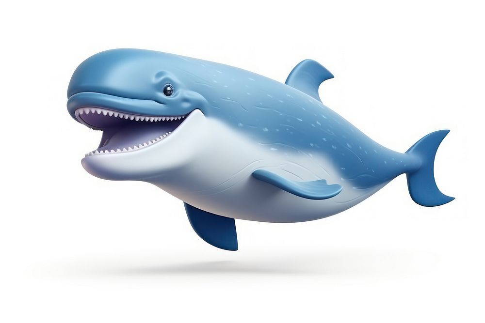 Whale cartoon animal mammal. AI generated Image by rawpixel.