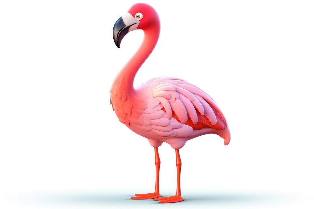Flamingo bird animal beak. AI generated Image by rawpixel.