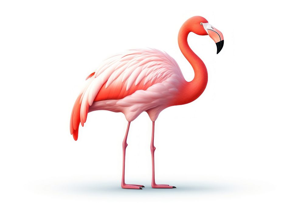 Flamingo bird animal spoonbill. AI generated Image by rawpixel.