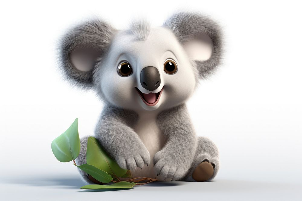 Koala cartoon mammal animal. 