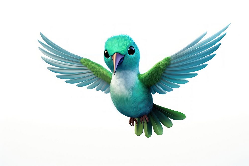 Bird hummingbird animal flying. AI generated Image by rawpixel.