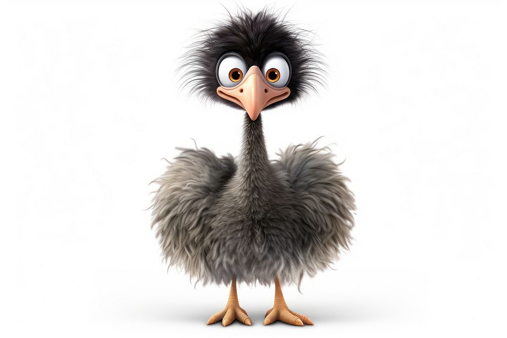 Ostrich cartoon animal bird. | Premium Photo Illustration - rawpixel