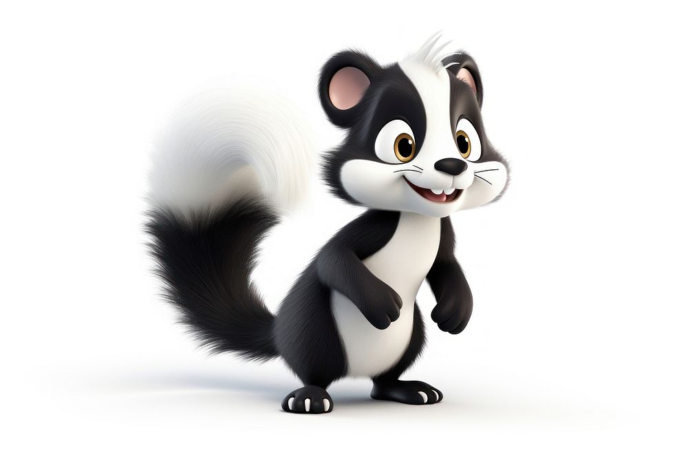 Cartoon animal white cute. AI generated Image by rawpixel.