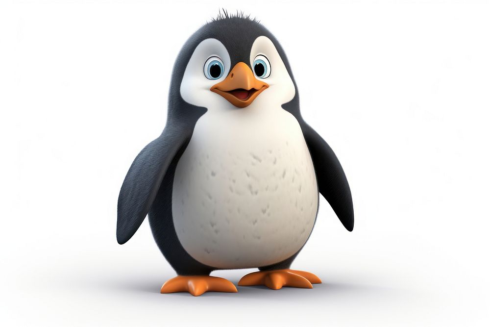 Penguin bird cartoon animal. AI generated Image by rawpixel.