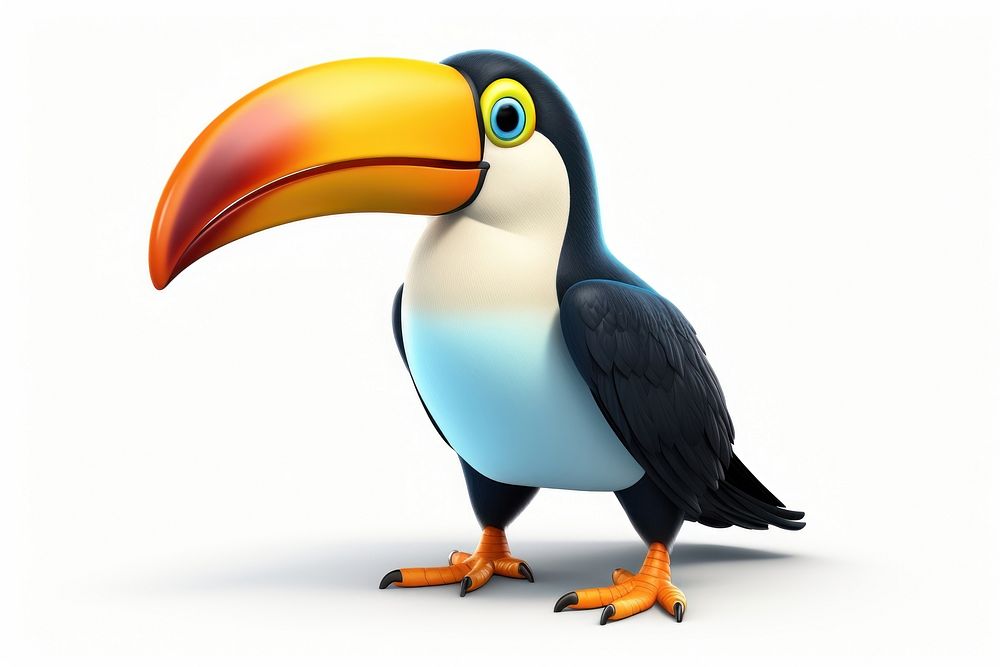 Toucan cartoon animal bird. AI generated Image by rawpixel.