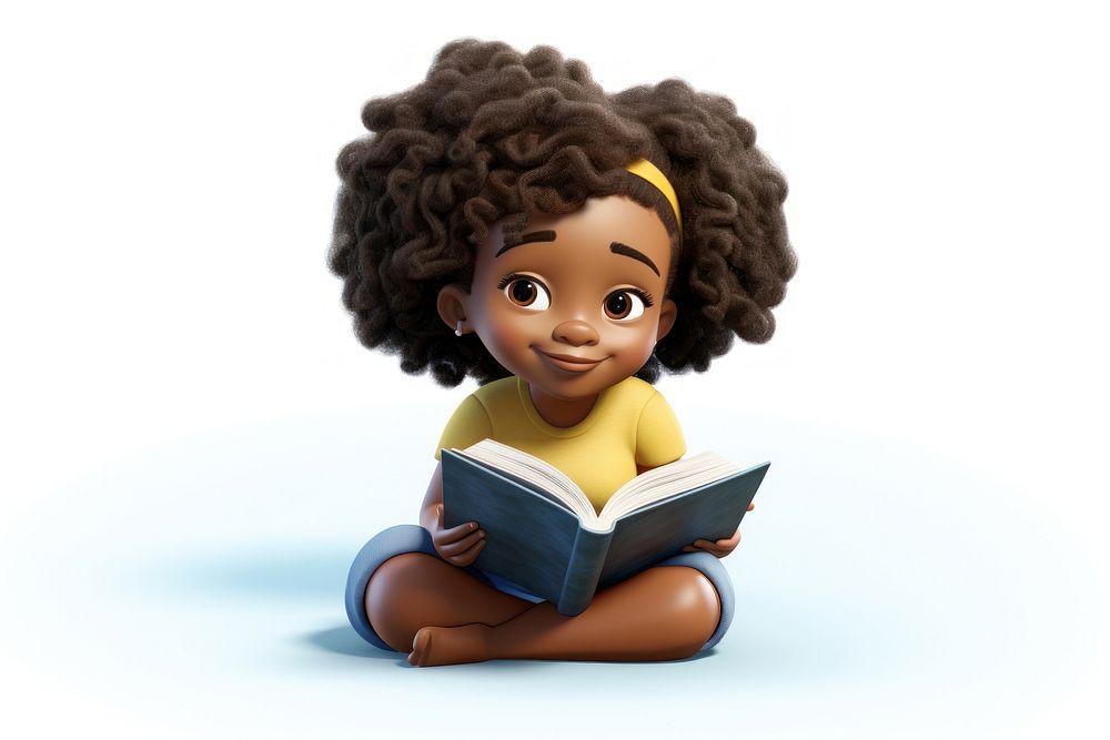 Reading doll cute toy. AI generated Image by rawpixel.