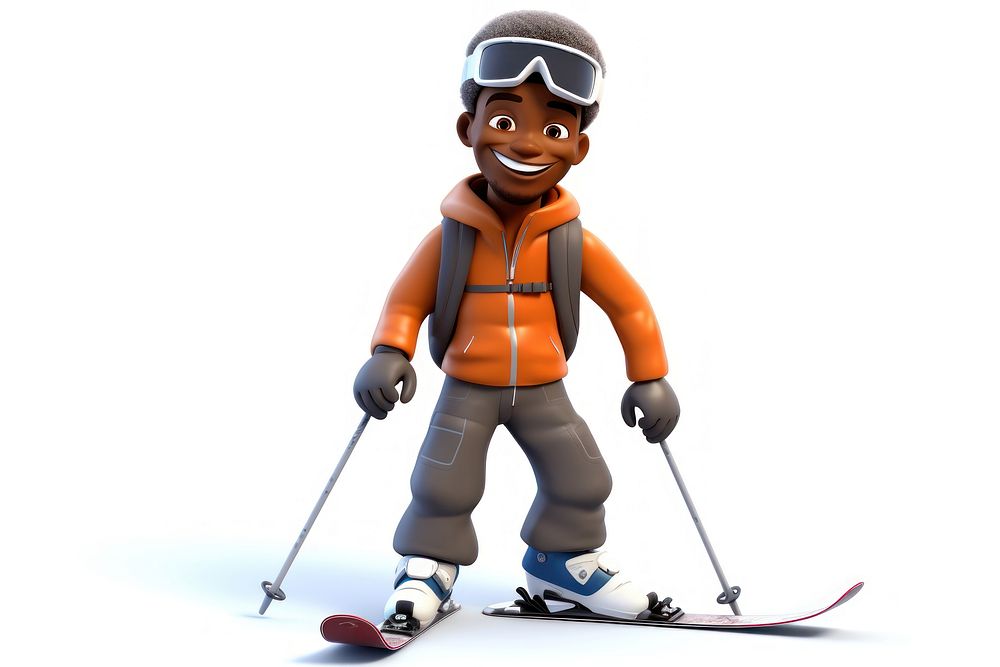 Skiing snow recreation footwear. AI generated Image by rawpixel.