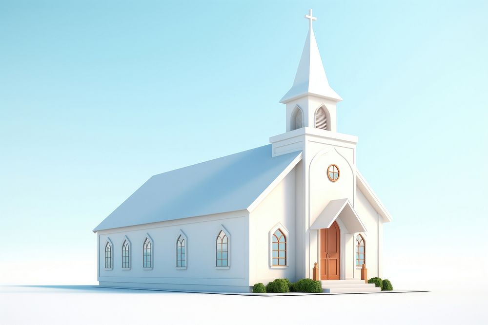 Architecture building steeple church. AI generated Image by rawpixel.