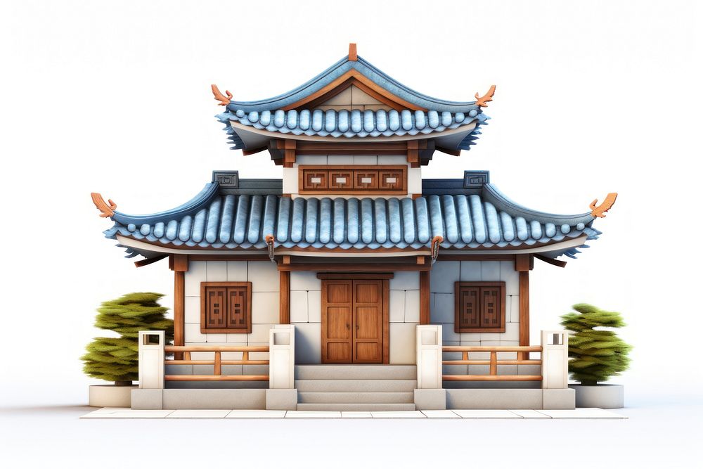 House architecture building pagoda. 