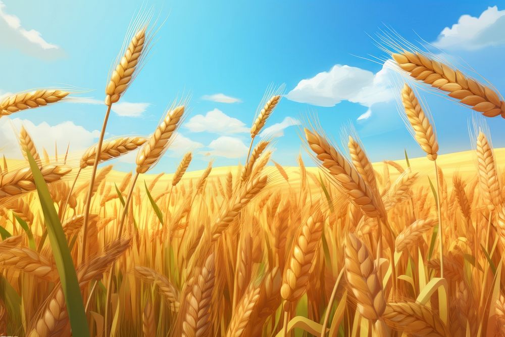Agriculture backgrounds outdoors barley. AI generated Image by rawpixel.