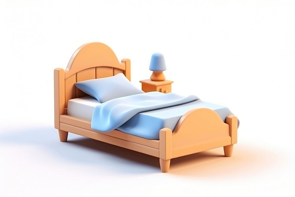 Furniture bed bedroom cartoon. AI generated Image by rawpixel.