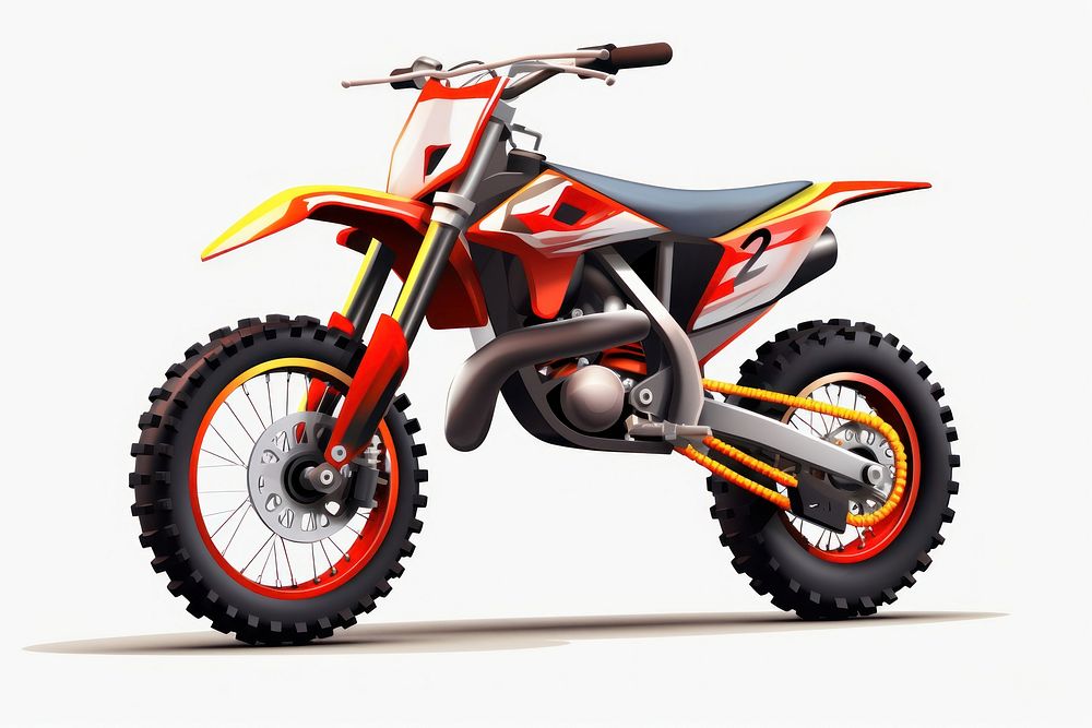 Motocross motorcycle vehicle wheel. AI generated Image by rawpixel.