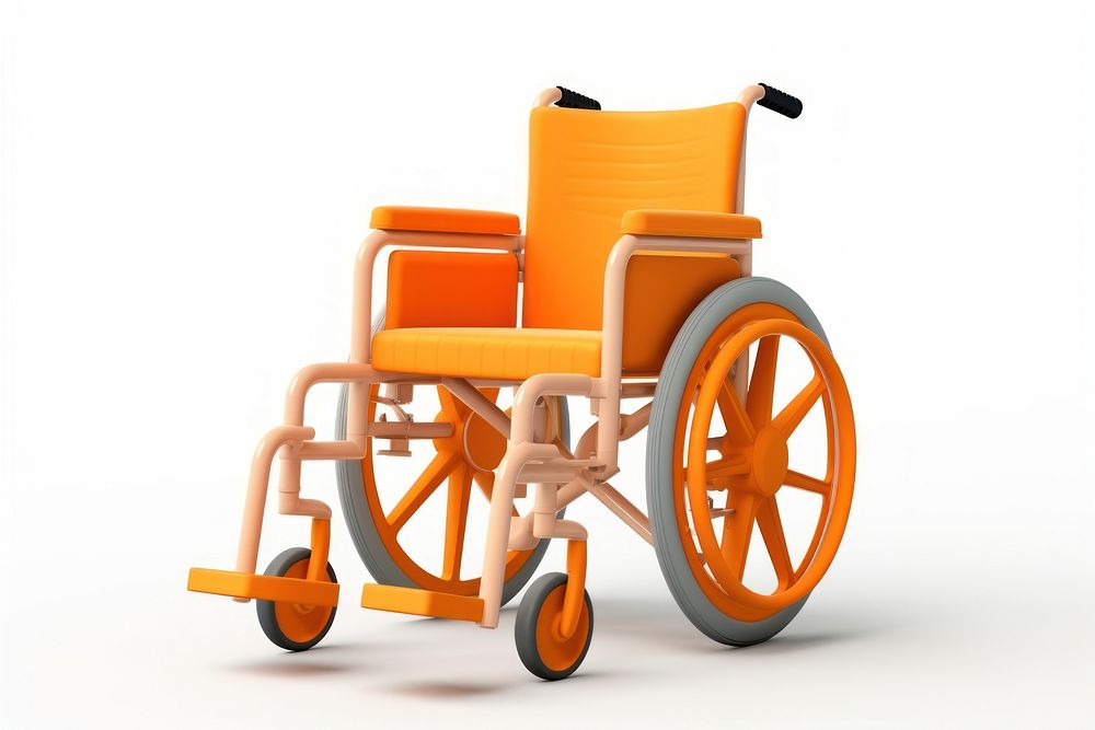 Wheelchair cart font white background. AI generated Image by rawpixel.