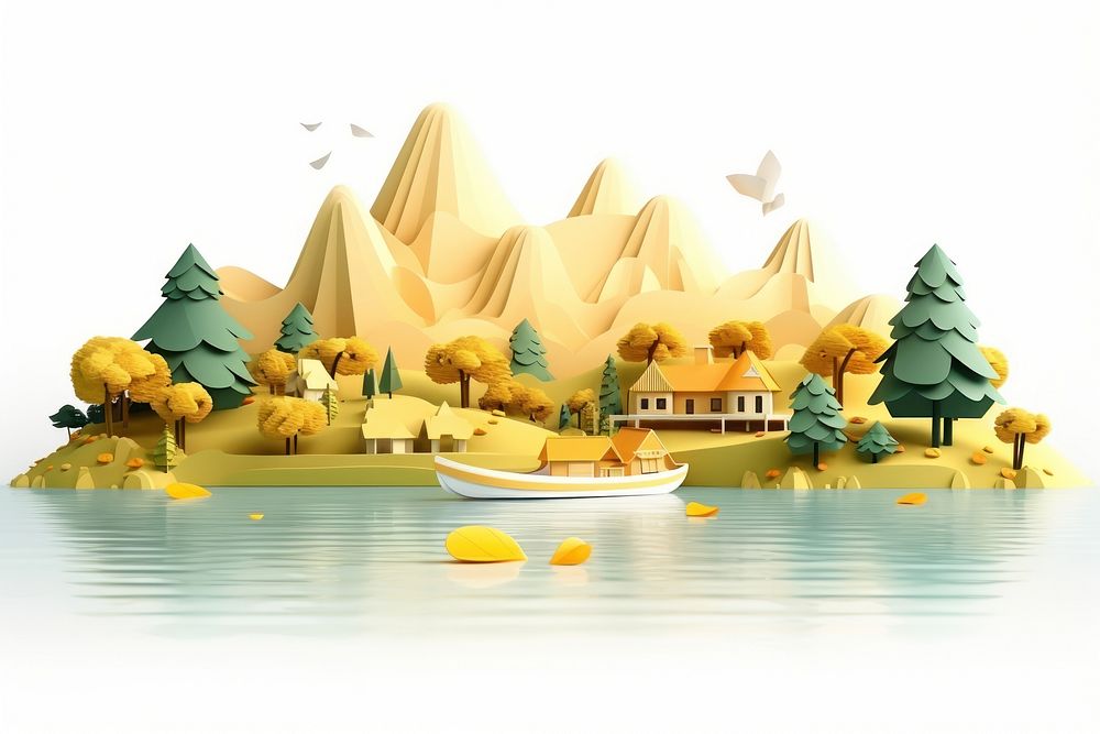 Outdoors cartoon nature yellow. AI generated Image by rawpixel.