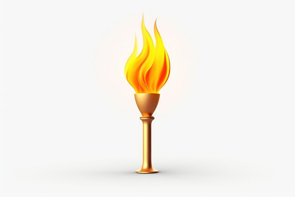 Burning torch font fire. AI generated Image by rawpixel.