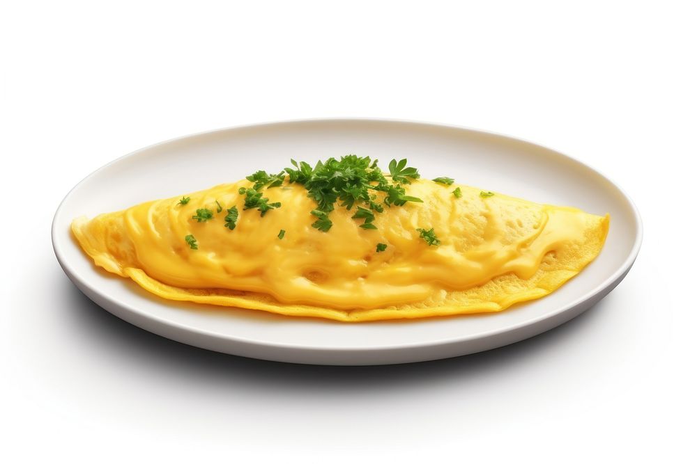 Omelette plate food egg. AI generated Image by rawpixel.