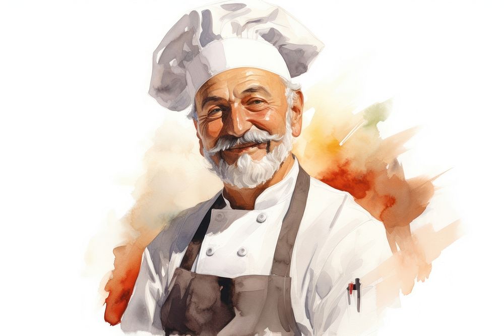 Portrait adult chef photography. AI generated Image by rawpixel.