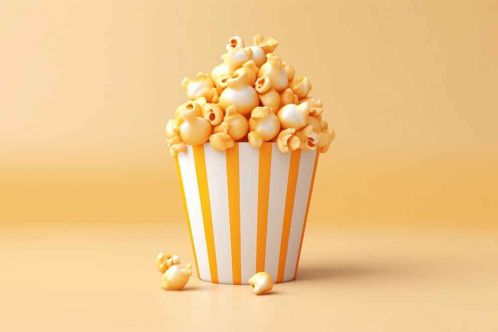 Popcorn dessert snack food. AI generated Image by rawpixel.