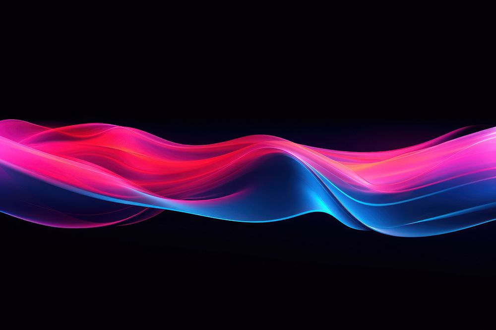 Abstract waves neon backgrounds pattern. AI generated Image by rawpixel.