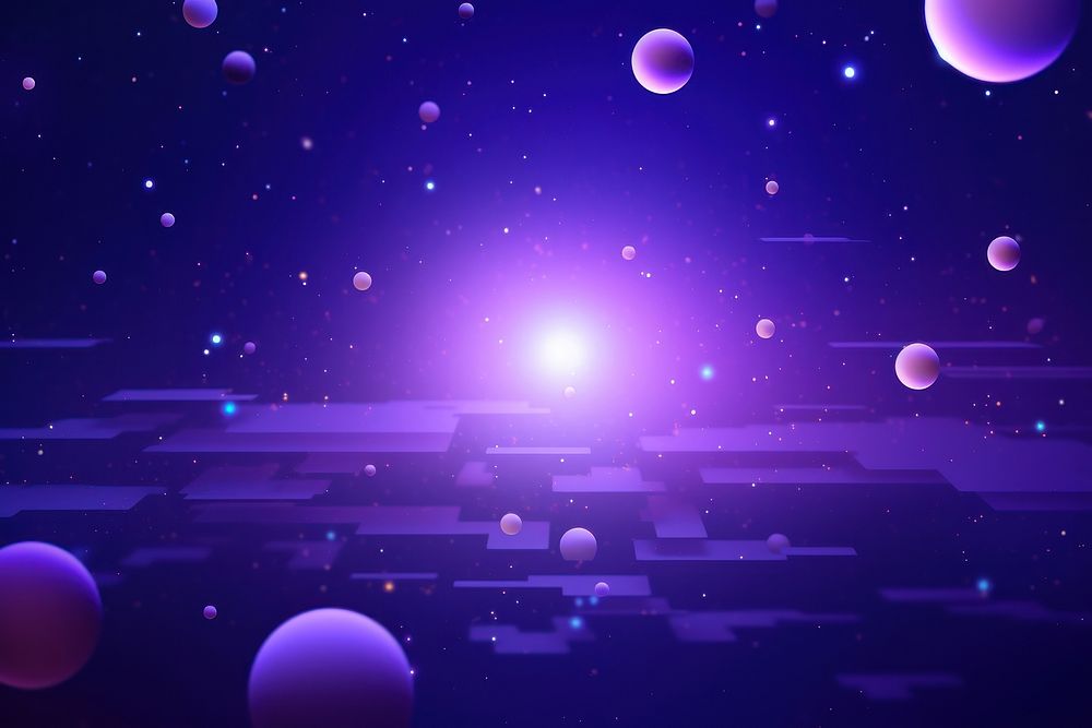 Purple astronomy galaxy night. AI generated Image by rawpixel.