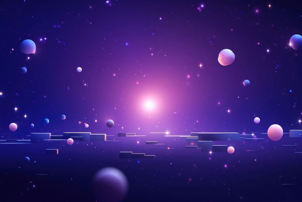 Purple backgrounds astronomy galaxy. AI generated Image by rawpixel.