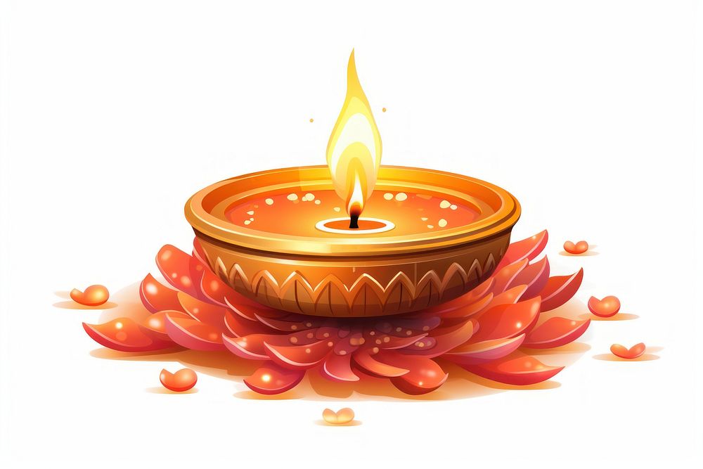 Diwali fire illuminated celebration. AI generated Image by rawpixel.