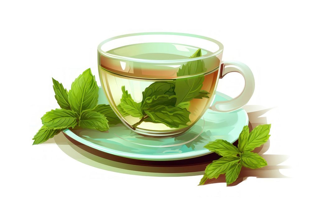 Tea saucer drink plant. AI generated Image by rawpixel.