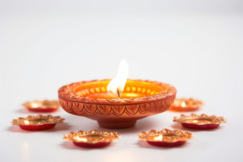 Candle diwali illuminated celebration. AI generated Image by rawpixel.